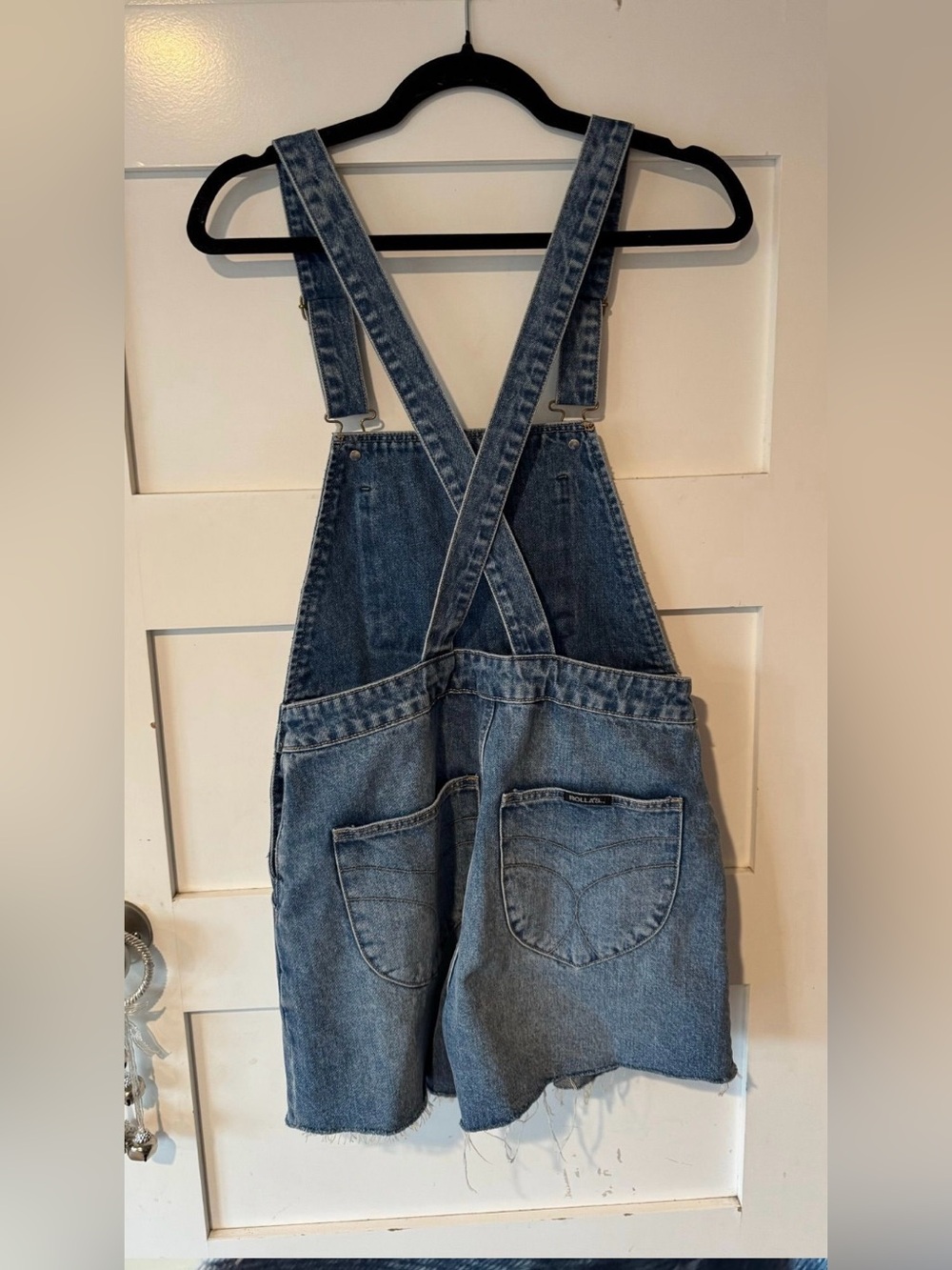 New! ROLLA'S Blue Mirange Cut Oft Denim Short Overalls Romper Shortalls💙 size 26 - Picture 7 of 8